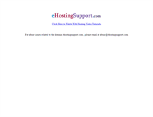 Tablet Screenshot of ehostingsupport.com